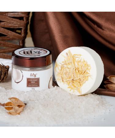 Coconut Milk Spa Gift Basket for Women - 18pc Bath Set with Bombs, Bubble Bath, Shower Gel, Scrub & More - Buy Online on GoSupps.com