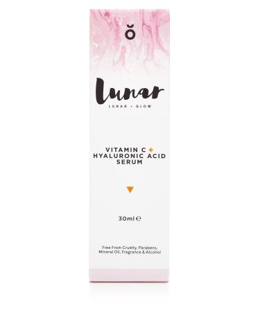 Buy Lunar Glow Vitamin C Hyaluronic Acid Serum - Natural Anti-Aging Face Serum 1 fl oz (30ml) | International Shipping Available - Buy Online on GoSupps.com