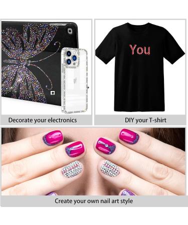 4000pcs 3mm Multicolor Resin Rhinestones - Bling Sparkly Stones for Makeup, Mugs, Tumblers and Craft Decor - Black - Buy Online on GoSupps.com