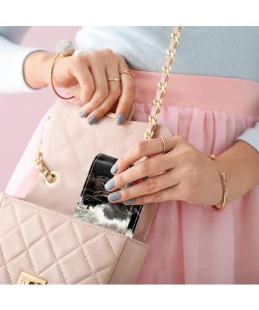 Travel Lipstick Organizer Case - Portable Makeup Bag with Mirror | Cloudy Sea House Lighthouse Design - Buy Online on GoSupps.com