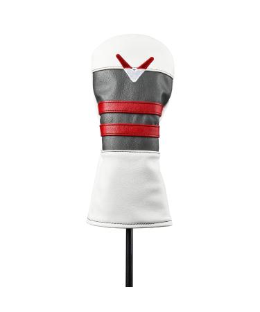 Callaway Golf 2020 Vintage Headcover White/Charcoal/Red/White Fairway Wood