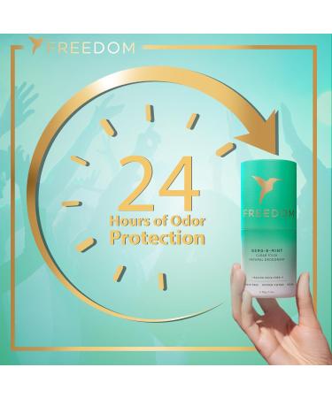 Freedom All Natural & Aluminum-free Deodorant for Women with 24-Hour Odor Protection in Eco-friendly Packaging - Made with Organic Essential Oils - Bergamot Mint Deodorant - 2 Pack Bergamot Mint 1 Count (Pack of 2) - Buy Online on GoSupps.com