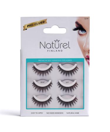 False Eyelashes Natural Face Eye Lashes - Self Adhesive Eyelash Strip - Pre Glued Falsies Eyelashes