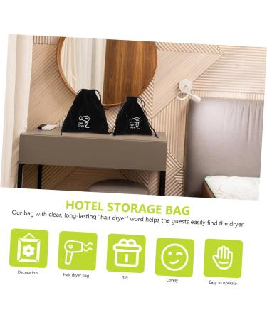 TOVINANNA 2pcs Storage Bag Styling Tool Organizer Hair Wand Bag Drawstring Hair Dryer Pouch Gym Bag Velvet - Buy Online on GoSupps.com