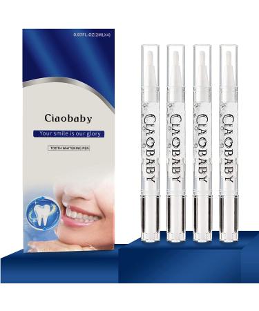 Teeth Whitening Pen 4 Pack - Visibly Whiter Teeth in 1 Week | Vanilla Mint | 70+ Uses | No Sensitivity - Buy Online on GoSupps.com