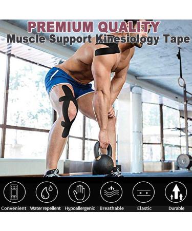 ATETEO Kinesiology Tape D-Camo Pink Medium Size 5m x 3.8cm - Buy Online on GoSupps.com