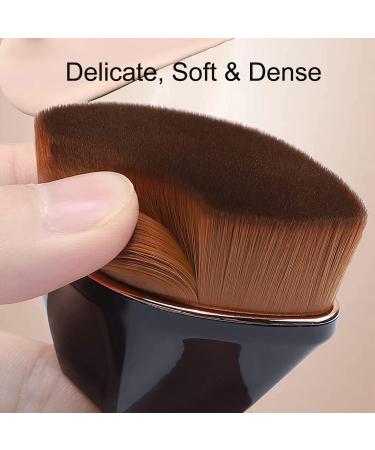 WENJING Makeup Brush Foundation Brush Flawless Brush Makeup Brushes with Portable Case for Blending Liquid Cream Flawless Powder Cosmetics Black - Buy Online on GoSupps.com
