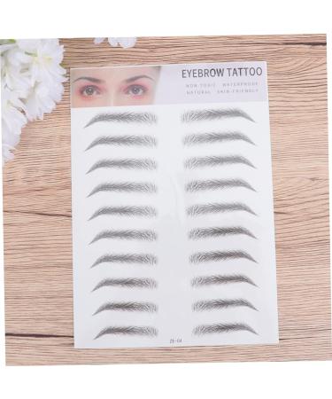  Angoily Angoily Eyebrow Stencil Kit Temporary Self-Adhesive Eyebrow Stickers Easy to Use for Sparse Eyebrows Black - Buy Online on GoSupps.com