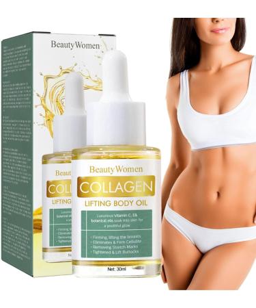 Collagen Lifting Body Oil 30 Ml Optimum Oil Firming Body Oil Collagen Anti-Wrinkle & Anti-Aging Facial Care Jojoba for Neck Cleavage - Buy Online on GoSupps.com