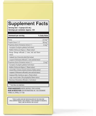 VITAT Propolis Throat Spray with Honey and Herbs 2.02 Fl Oz - Immune Support - Natural Ingredients - Additive Free - 1 Pack - Buy Online on GoSupps.com