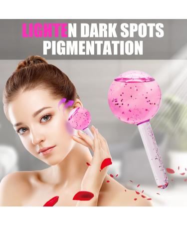 Ice Globes Facial Roller Cold Skin Massagers | Cooling Globes For Face & Neck | Anti-aging Tightening Treatment | Reduce Puffiness | Cooling Facial Tool (Pink) - Buy Online on GoSupps.com