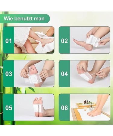 Memonotry Detox Foot Patches - 100% Natural Organic Bamboo Pads for Deep Cleansing & Stress Relief | 10 PCS - Buy Online on GoSupps.com