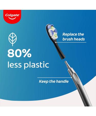 Colgate Keep 360 Deep Clean Soft Toothbrush Starter Pack | Interchangeable Heads | Reusable Metal Handle | 2 Soft Deep Cleaning Heads | International Shipping - Buy Online on GoSupps.com