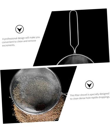 INOOMP 2pcs Pet Sand Shovel Fish Tank Filters Spider Terrarium Terrariums Lizard Terrarium Stainless Steel 26x14cmx2pcs Silverx2pcs - Buy Online on GoSupps.com