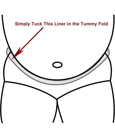 KimYoung Under Belly Sweat Liner -100% Cotton Gauze - Washable - 3PCS (XX-Large) White Medium White - Buy Online on GoSupps.com