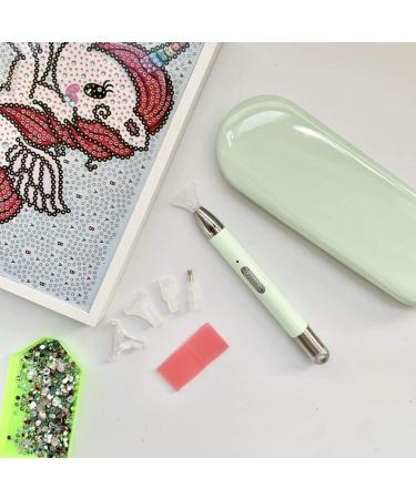 Rechargeable LED Diamond Art Pen with Light | 5D Diamond Painting Tools Kit Green - Buy Online on GoSupps.com