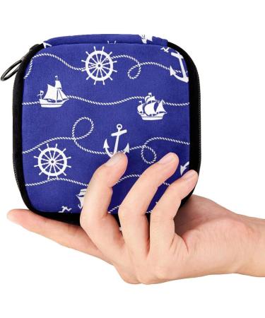 GIAPB Period Bag - Sanitary Napkin Holder & Makeup Pouch - Ship and Anchor Color5397 - Buy Online on GoSupps.com