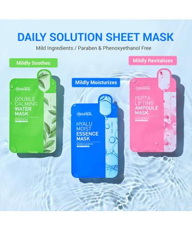 Mediheal Pepta Lifting Ampoule Mask - Pack of 15 | Peptides & Collagen Facial Sheet for Revitalizing & Firming Stressed Skin - Buy Online on GoSupps.com