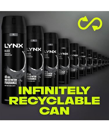Lynx Black Bodyspray 200 ml x 5 pack - Buy Online on GoSupps.com