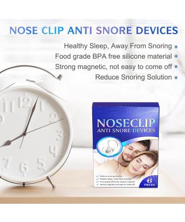 Snoring Nose Clip - 12pcs Adjustable Magnetic Snore Clips | Reusable Solution to Stop Snoring at Night - Buy Online on GoSupps.com