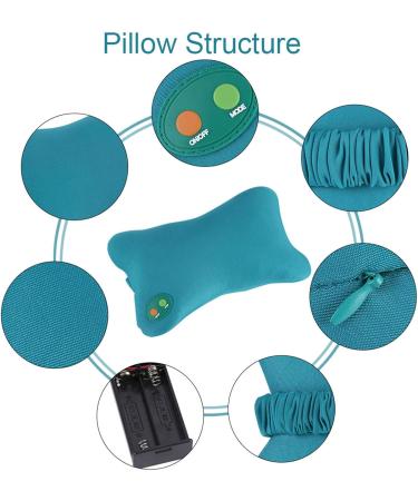 Electric Massage Pillow for Neck Pain Relief | Soft Vibration Massage Device for Home & Car - Buy Online on GoSupps.com