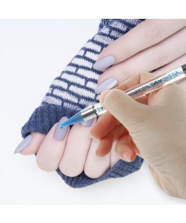 POPETPOP 1 Set crystal rhinestones flatback colorful rhinestones Nail Pen jewelry tool drawing tool Diamond drawing bead set diamond brush charm beads painting pen nail flat blue suit 16x1cm Blue - Buy Online on GoSupps.com