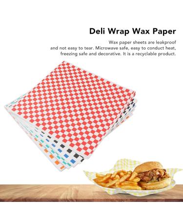 DEKAIM Checkered Deli Paper Sheets - 240 Waxed Inserts for Food Baskets | Perfect for Packing Bread & Sandwiches - International Shipping Available - Buy Online on GoSupps.com