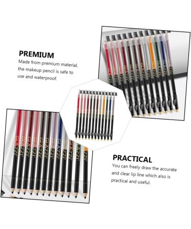 POPETPOP 12pcs Lip Liner Eyeliner Black Waterproof Eyeliner Makeup Lip Liner Eyeliner Pen Water Proof Filler - Buy Online on GoSupps.com
