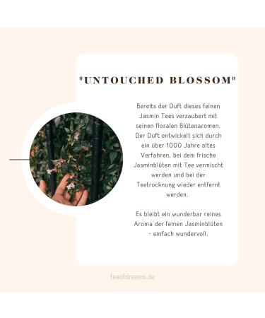  Tea of Dreams Organic Jasmine Tea | Intouched Blossom Organic Jasmine Tea from China | Loose Leaf Tea | 70 g - Buy Online on GoSupps.com