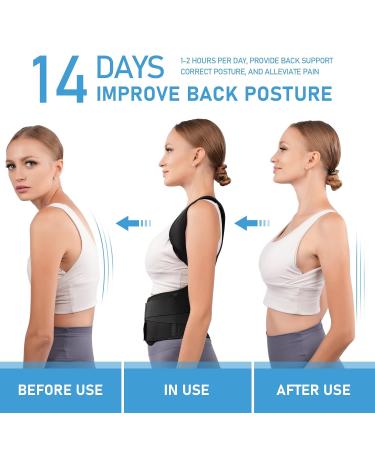 AOFIT Back Support Belt - Adjustable Posture Corrector for Men & Women | Breathable Backure Correction & Comfort - Buy Online on GoSupps.com