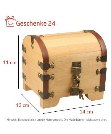 Personalized Treasure Chest Baptism Gift | Engraved Money Packaging for Boys & Girls | Unique Custom Baptism Keepsake - Buy Online on GoSupps.com