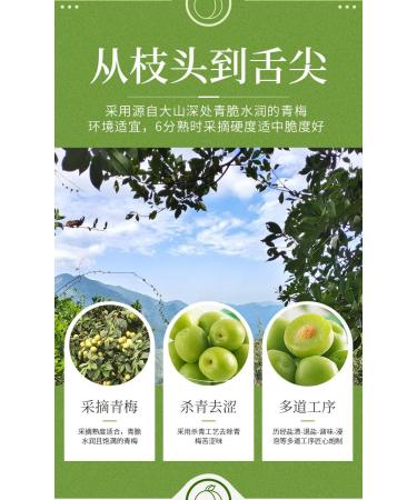 Sour and Sweet Crispy Green Plums 200g/bag Fruit Snacks Prunes Small Plums Juicy plums Sweets Preserved Fruit Dried Fruit Candy Snack Dessert Healthy Snacks Food Vegan Casual Snacks gift pack (3bag) - Buy Online on GoSupps.com