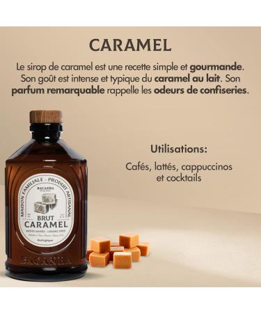 BACANHA - Sirop Bio et Brut - Sirop de Caramel - Pour Caf Cappuccino Latte Chocolat Chaud et Cocktail - 400 mL - Buy Online on GoSupps.com