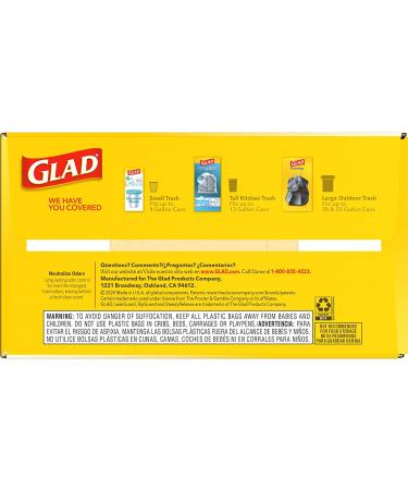 Glad ForceFlex Protection Tall Trash Bags 13 Gal, Gain Original with Febreze 110 Ct - Buy Online on GoSupps.com