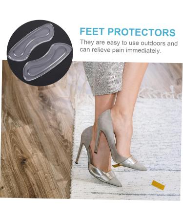 FRCOLOR 20pcs Heel Stickers - Massage Gel Breathable Transparent (10x3.3x0.3CM) for Comfort & Support - Ideal for International Shipping - Buy Online on GoSupps.com