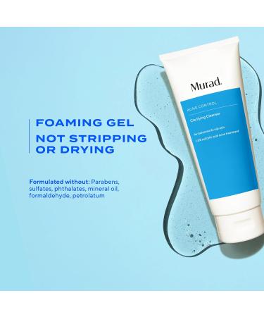 Murad Acne Control Clarifying Cleanser Salicylic Acid & Green Tea Formula for Acne Deep Pore Cleansing Oil Control & Breakout Prevention for Clear Balanced Healthy-Looking Skin 5 Fl Oz (Pack of 1) - Buy Online on GoSupps.com