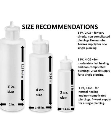 Wacan Fast-Healing Organic Nose Saline Solution for Piercings 8oz - Clove, Vitamins, Natural Sea Salts - Drug-Free, Preservative-Free Aftercare Piercing Solution - Buy Online on GoSupps.com