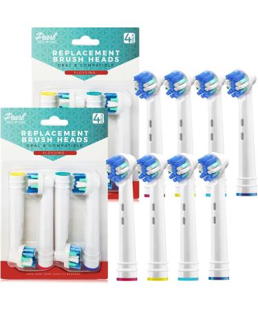 16 Generic Replacement Brush Heads for Oral B Braun Electric Toothbrush - Fits Oral-b Pro, Vitality, Triumph, Kids - 8 Cross & 8 Floss Brushes Included - Buy Online on GoSupps.com
