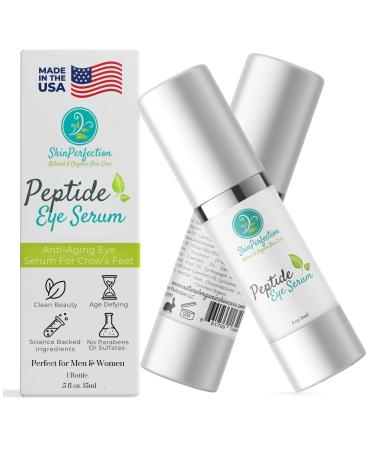 Peptide Eye Serum Target Crow's Feet Lines Wrinkles Lifts Firms Youthful Contour Snap 8 Retinol Acetyl Hexapeptide 30 Inyline Antarcticine Skin Perfection .5 oz