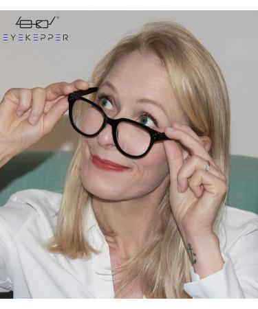 Eyekepper Oversize Reading Glasses for Women - Stylish Black +2.50 Readers for International Shipping - Buy Online on GoSupps.com