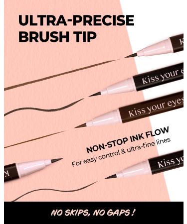 AMTS x True Beauty Waterproof Liquid Eyeliner - Natural Brown | K Beauty | Honey Brown - Buy Online on GoSupps.com