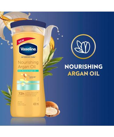 Vaseline Intensive Care Nourishing Argan Oil Lotion 400ml - 72h Protection for All Skin Types - Shop Internationally - Buy Online on GoSupps.com