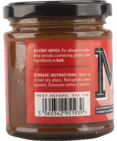 Manfood Beer Barbecue Sauce (190g) | Tangy and Glossy Sauce | Ideal as a Marinade or for Brushing on to Your Choice of Meat Tofu or Fish | No Artificial Colours or Flavourings | Made in the UK - Buy Online on GoSupps.com