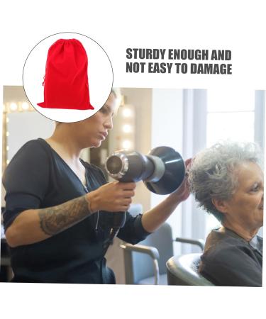 AUTSUPPL 3pcs Hair Dryer Storage Bag Travel Storage Bag Dustproof Storage Bags Travel Blow Dryer Flannel Red - Buy Online on GoSupps.com