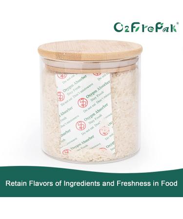 O2frepak 100CC Food Grade Oxygen Absorbers (100-Pack) for Jerky & Food Storage | Oxygen Indicator | 3x Absorption Capacity - Buy Online on GoSupps.com