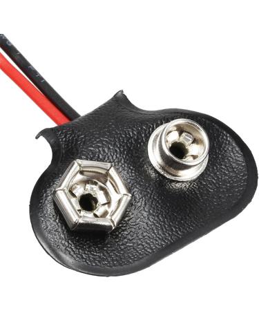 Buy uxcell 3pcs DC 9V Battery Clip T-Type Connector - Faux Leather Housing 12cm Lead Wire - International Shipping Available - Buy Online on GoSupps.com