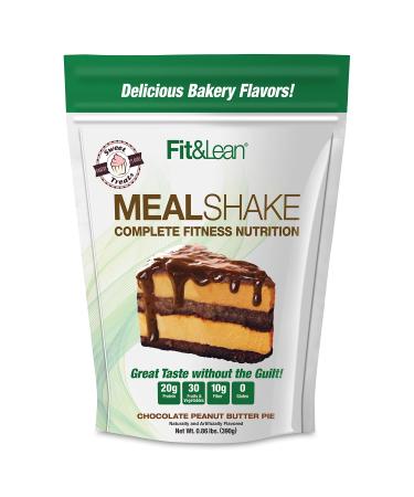 Fit & Lean Meal Shake Meal Replacement with Protein, Fiber, Probiotics and Organic Fruits & Vegetables, Chocolate Peanut Butter Pie, 1lb, 10 Servings 1 Pound (Pack of 1) Chocolate Peanut Butter Pie