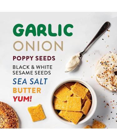 HighKey Gluten Free Everything Crackers - 6.75oz | Keto-Friendly Almond Flour Cracker | Low Carb Chips with High Protein | Everything Spiced Snack - Buy Online on GoSupps.com
