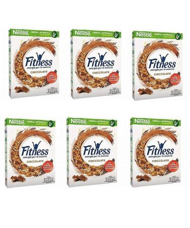 6X Nestl Cereali Fitness Cioccolato Grains Whole Grains Chocolate 375 gr