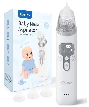 Baby Nose Sucker Nasal Aspirator for Baby Nasal Aspirator for Toddler Electric Baby Nose Suction-Rechargable 3 Levels Power Suction Music and Light Soothing Function
